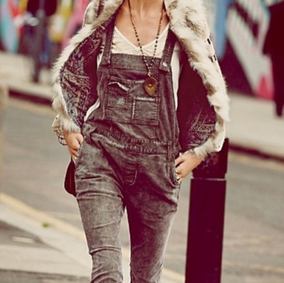 Free People Denim - Free People "Through the Woods" Corduroy Overalls
